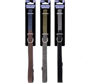 Smart Choice Faux Leather Dog Lead 120cm