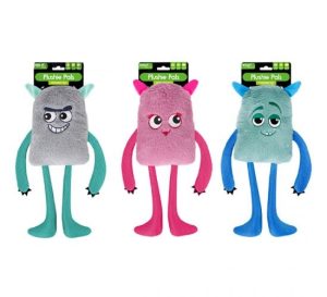 Smart Choice Squeaky Plush Crinkle Monster Dog Toy