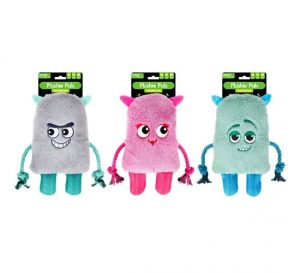 Smart Choice Squeaky Plush Rope Monster Dog Toy