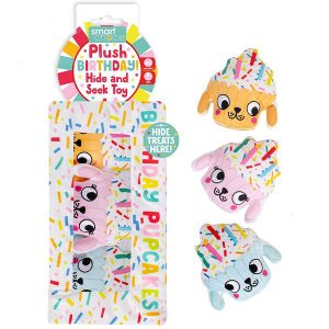 Smart Choice Treat Hiding Plush Birthday Cake Dog Toy 26cm