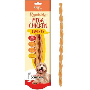 Smart Choice Rawhide Mega Chicken Twist Dog Treats Pack of 6 144g