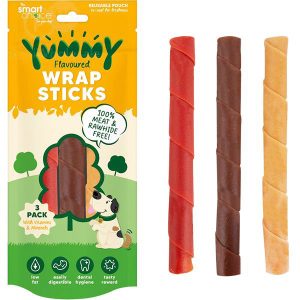 Smart Choice Meat-Free Yummy Wrapped Stick Dog Treat Pack of 3 130g