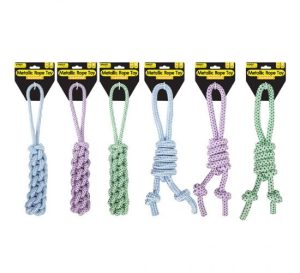 Smart Choice Tug & Pull Metallic Rope Dog Toy 35cm