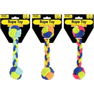 Smart Choice Rope Dumbbell Dog Toy 25cm