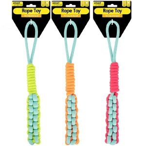 Smart Choice Braided Rope Dog Tug Toy with Handle 40cm