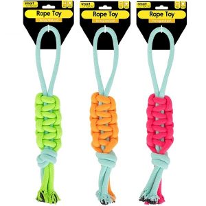 Smart Choice Handle & Braided Rope Dog Tug Toy 40cm