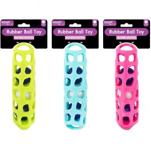 Smart Choice Rubber Baton & Balls Dog Toy 19cm