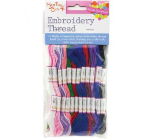 Sewing Box Embroidery Thread 12 Colours
