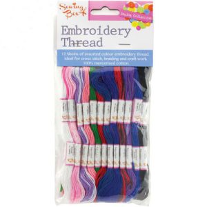 Sewing Box Embroidery Thread 12 Colours
