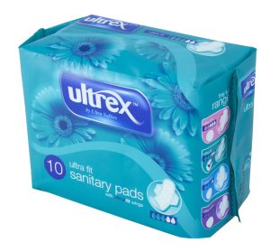 Ultrex Ultra Fit Sanitary Pads With Wings Pack Of 10