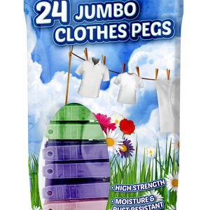 151 Jumbo Plastic Clothes Pegs Pack Of 24