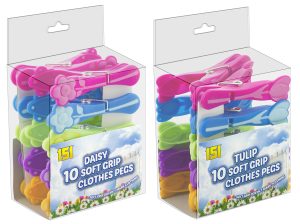 151 Soft Grip Flower Clothes Pegs Pack Of 10
