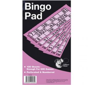 Chiltern Wove 100 Sheet Perforated & Numbered Bingo Pad