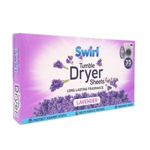 Swirl Lavender Tumble Dryer Sheets Pack Of 35
