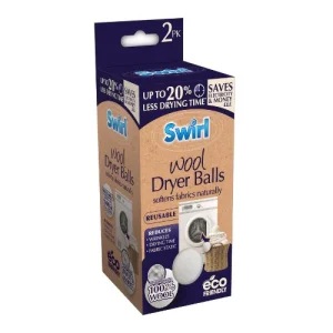 Swirl Wool Dryer Balls Pack Of 2