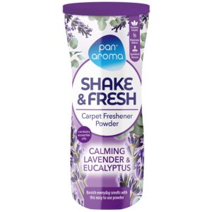 Pan Aroma Calming Lavender & Eucalyptus Shake & Fresh Carpet Freshener Powder 500g