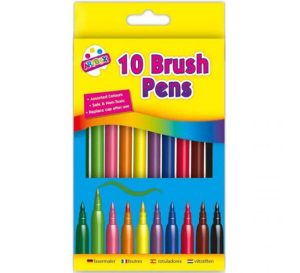 Artbox Assorted Colour Brush Pens Pack Of 10