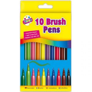 Artbox Assorted Colour Brush Pens Pack Of 10