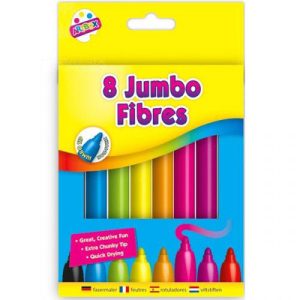 Artbox Jumbo Fibres Assorted Colours Pack Of 8