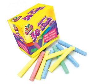 Artbox Assorted Chalk Sticks Pack Of 50