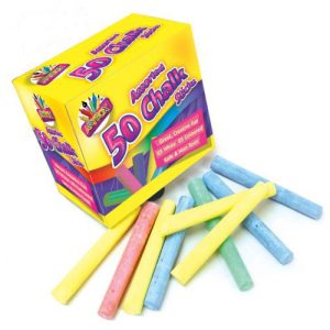 Artbox Assorted Chalk Sticks Pack Of 50