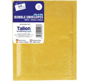 Just Stationery Size G Peel & Seal Bubble Envelopes 240mm X 335mm Pack Of 3