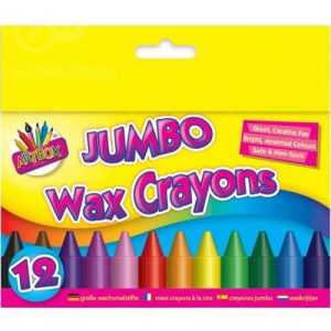 Artbox Jumbo Wax Crayons Assorted Pack Of 12