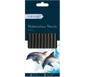 Work of Art Watercolour Pencils Assorted Colours Pack Of 12