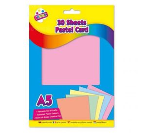 Artbox A5 Assorted Colour Pastel Card 30 Sheets