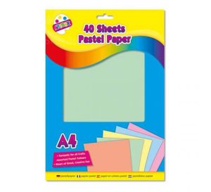 Artbox A4 Assorted Colour Pastel Paper 40 Sheets