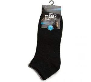 Fitstyle Men's Assorted Colour Size 6-11 Trainer Socks Pack Of 3