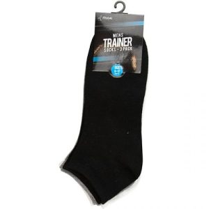 Fitstyle Men's Assorted Colour Size 6-11 Trainer Socks Pack Of 3