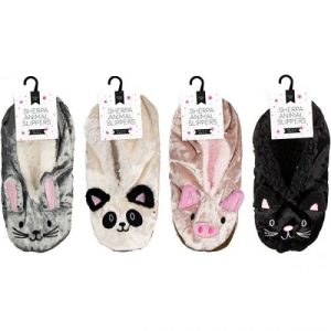 Farley Mill Ladies' Size 4-7 Sherpa Animal Slippers