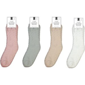 Farley Mill UK 3-7 Lurex Knitted Slipper Socks