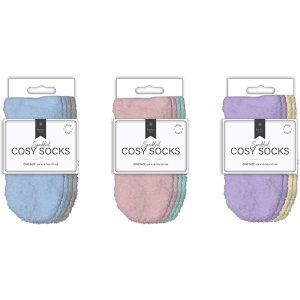 Farley Mill UK 4-8 Ladies Mixed Cosy Socks Pack Of 2