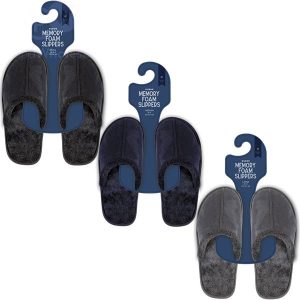 Farley Mill Men's Suede Memory Foam Slippers