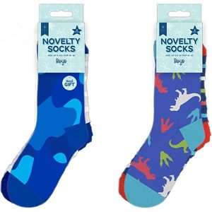 Farley Mill Boys Novelty Cosy Socks Pack Of 2