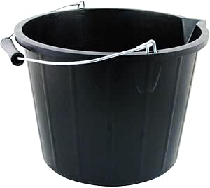 Heavy Duty Black Builders Bucket 14L