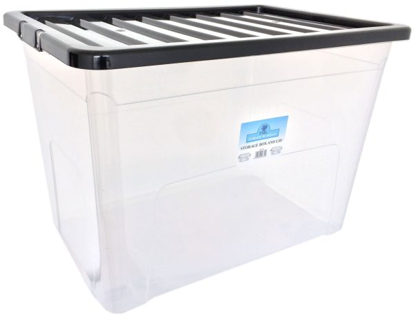 Plastic Storage Box With Lid Extra Large 70 Ltr