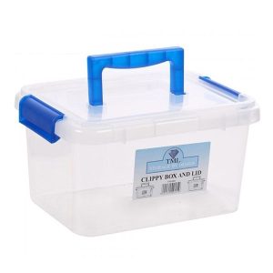 Clippy Plastic Storage Box 3.5ltr Clear