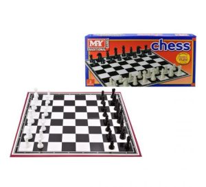 MY Traditional Black & White Chess Board Set