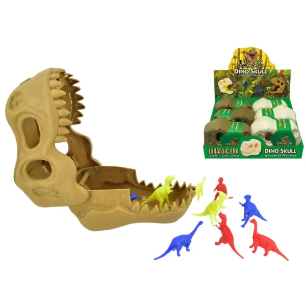 Jurassic Era Dino Skull With Mini Dinosaurs