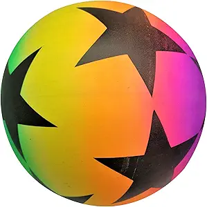 Large Stars Neon Ball 9"