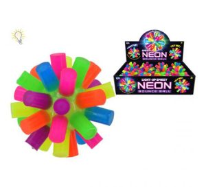 Light Up Spiky Neon Bounce Ball 7.5cm
