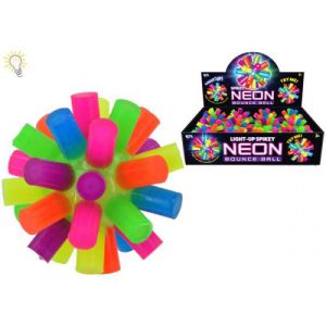 Light Up Spiky Neon Bounce Ball 7.5cm