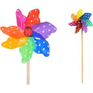 Spotted Colour Windmill 17cm