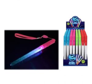 Glow Party Mini Glitter Light Up Flash Sticks