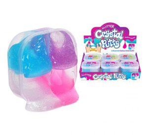 Mixed Colour 4-in-1 Glitter Crystal Putty