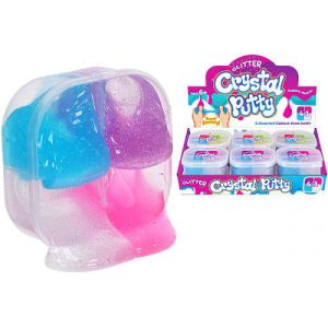 Mixed Colour 4-in-1 Glitter Crystal Putty