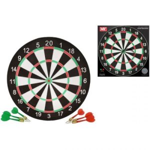 MY Double-Sided Dartboard Set 17"